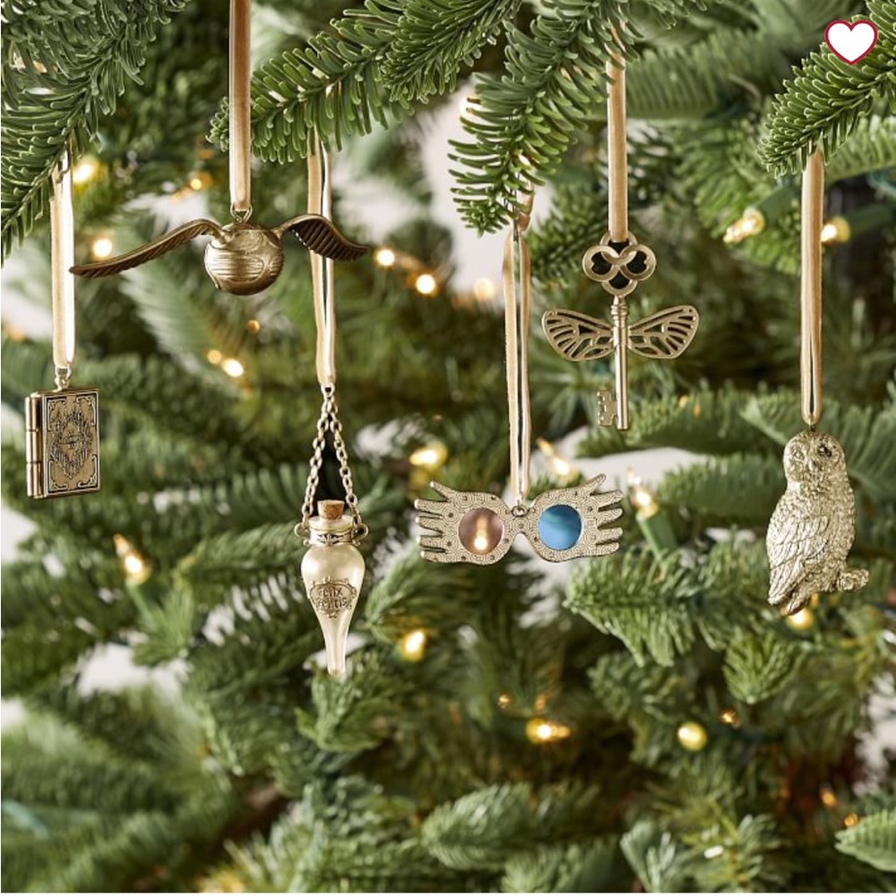 Pottery Barn Teen Harry Potter Mini Ornaments - Gold
